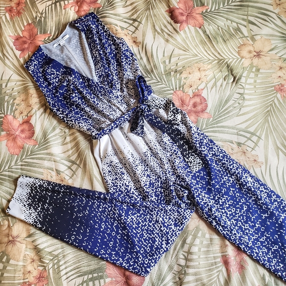 Diane Von Furstenberg Pants - Diane von Furstenberg KAWENA Silk Jumpsuit Pants 2